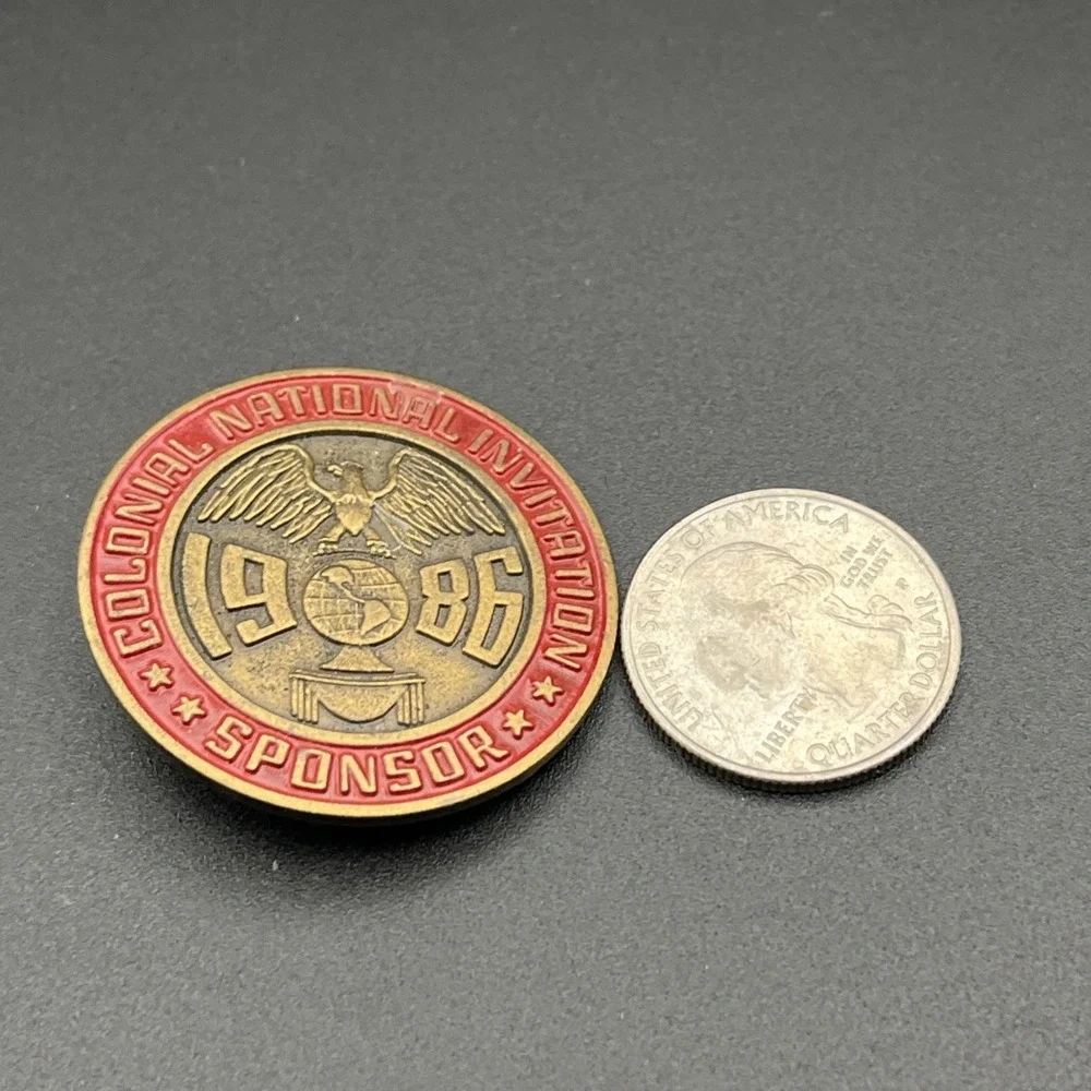 1986 Colonial National Invitation PGA Golf‎ Sponsor Badge Pin